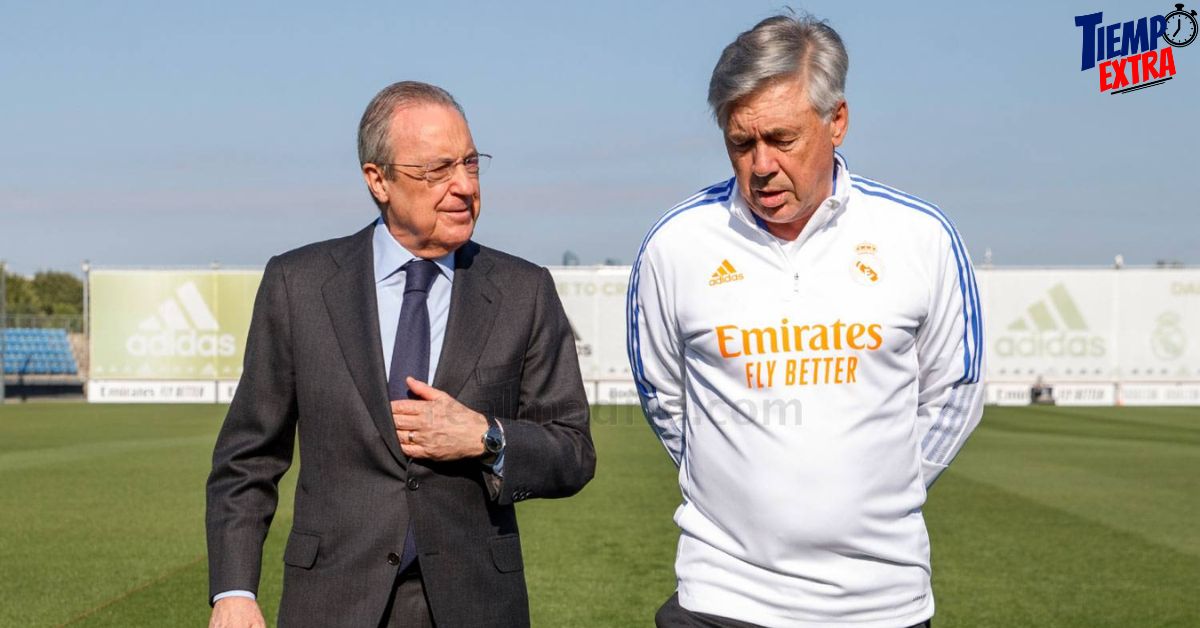 Florentino Pérez y Carlo Ancelotti pendientes de figura inglesa para el Real Madrid