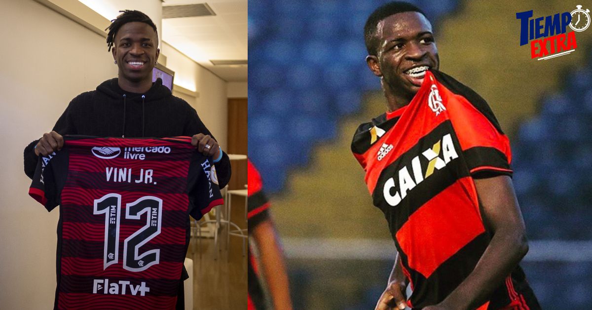 Vini Jr. vivió momento especial en su visita al Flamengo de Brasil