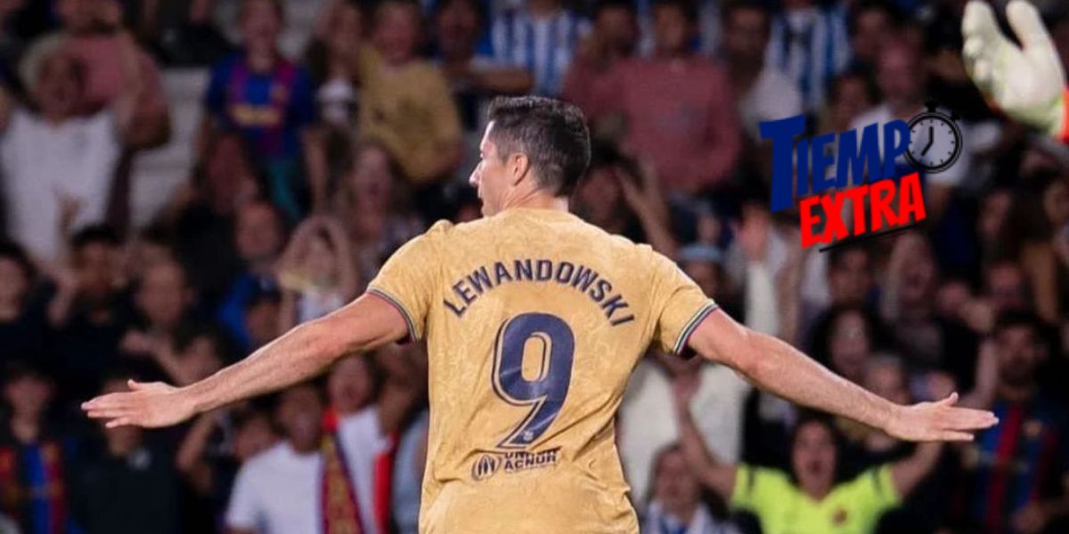 Robert Lewandowski, Barcelona 4x1 a Real Sociedad