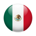 Bandera de México redonda