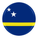 Bandera de Curazao redonda