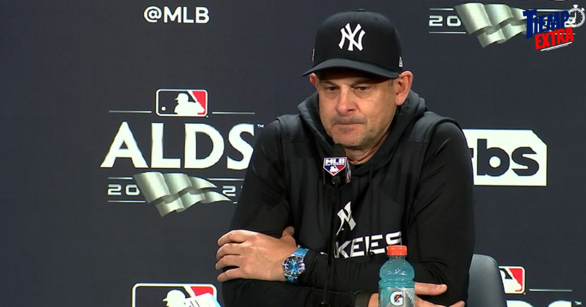 Aaron Boone dio una pesimista declaración respecto a los Yankees y Astros