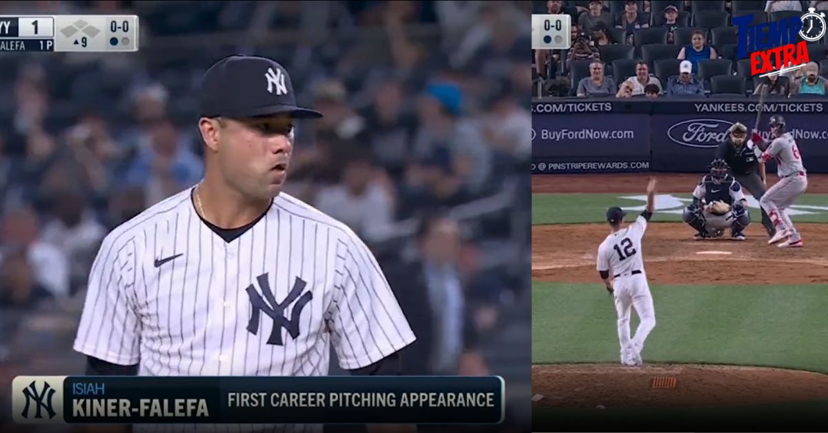 Isiah Kiner-Falefa logra curioso récord como LANZADOR de los Yankees 🗽 (VIDEO)