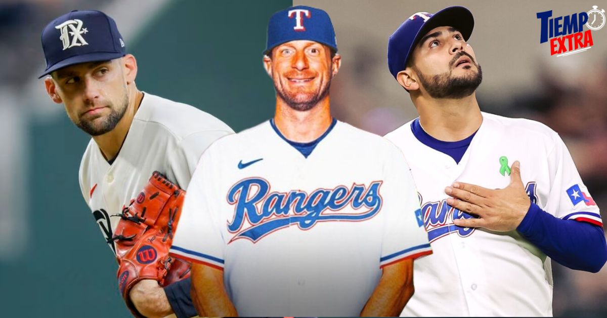La rotación de los Texas Rangers con la llegada de Max Scherzer y se suma a Nathan Eovaldi y Martín Pérez