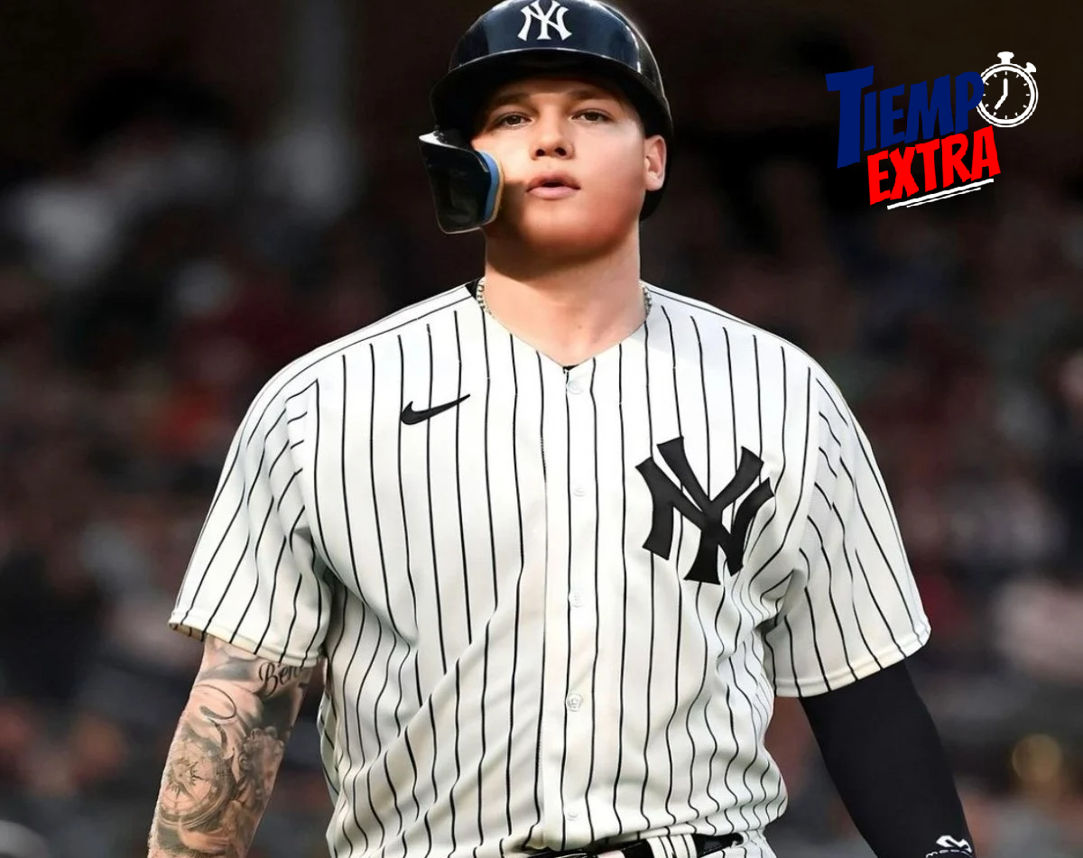 Álex Verdugo con los Yankees.