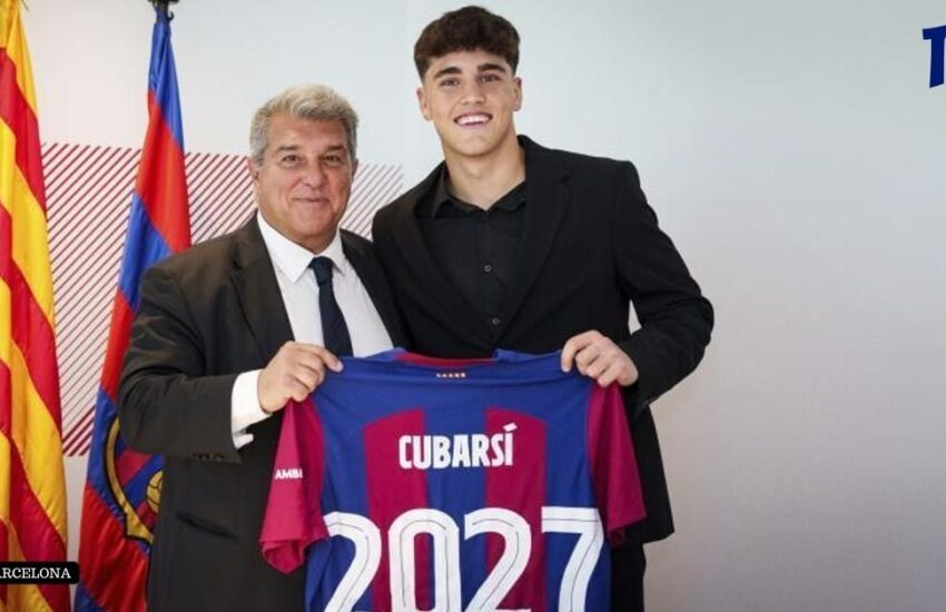 Pau Cubarsí renueva con el FC Barcelona (VIDEO)