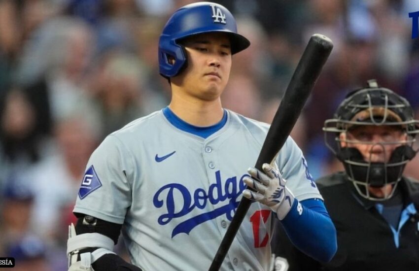 Shohei Ohtani luciendo en su nuevo rol con los Dodgers