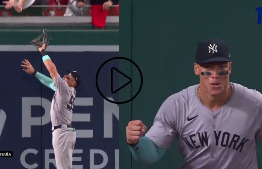 Aaron Judge ROBÁNDOSE un jonrón en todo el CF (VIDEO)