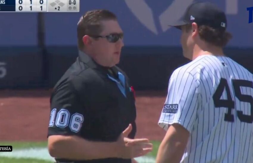 Gerrit Cole terminó FURIOSO con el umpire (VIDEO)