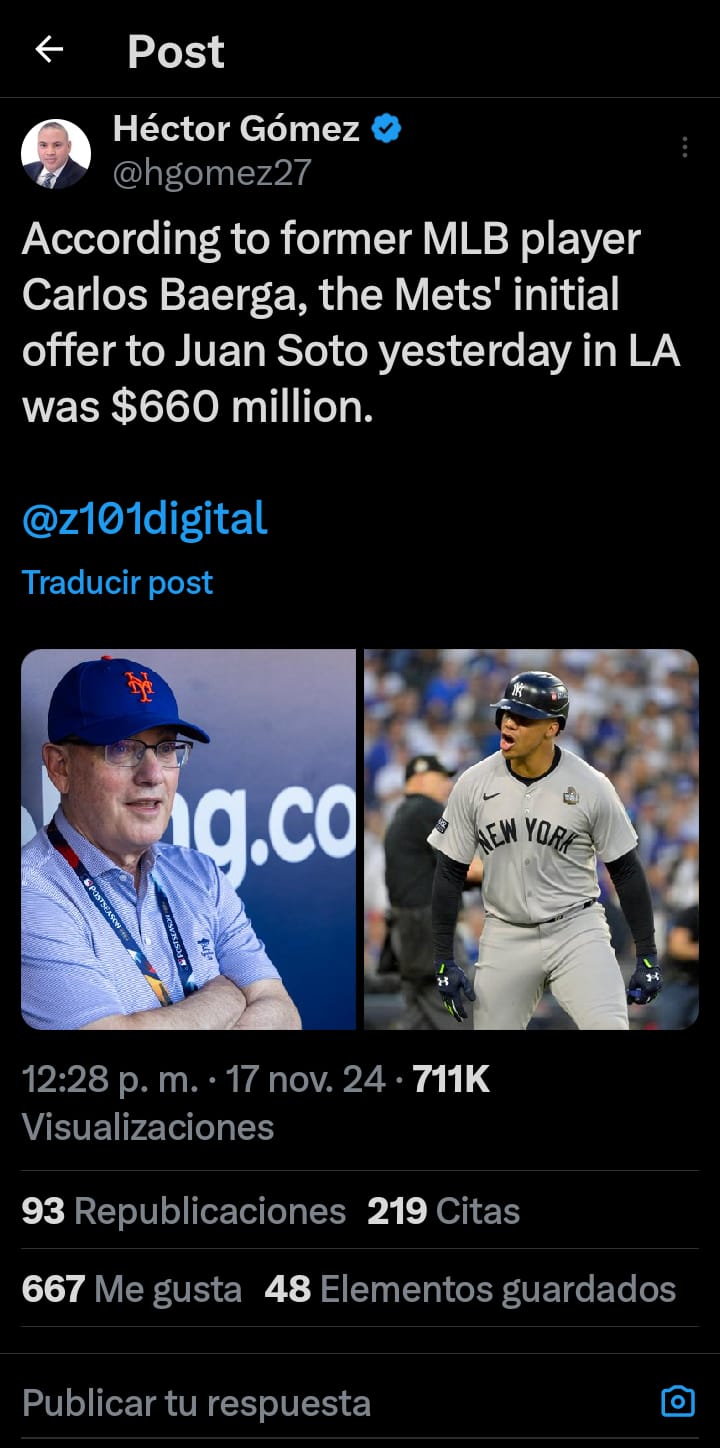 Se reveló la MILLONARIA oferta que recibió Juan Soto de los Mets 🇩🇴💰