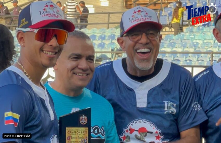 Lorenzo Cedrola recibió el premio Luis Sojo previo al tercer partido de la final de la LVBP