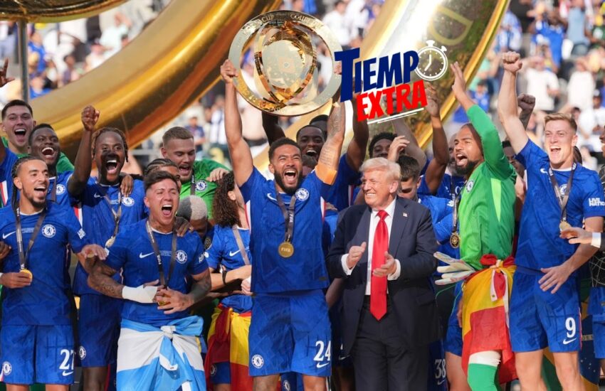 Donald Trump en la foto del Chelsea