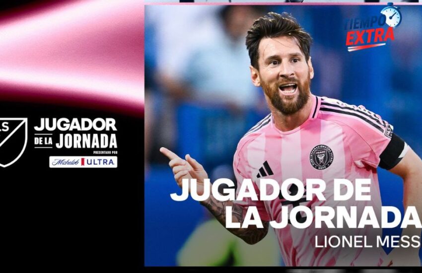 Lionel Messi, delantero de Inter Miami CF, es nombrado Jugador de la Jornada 22 de la MLS