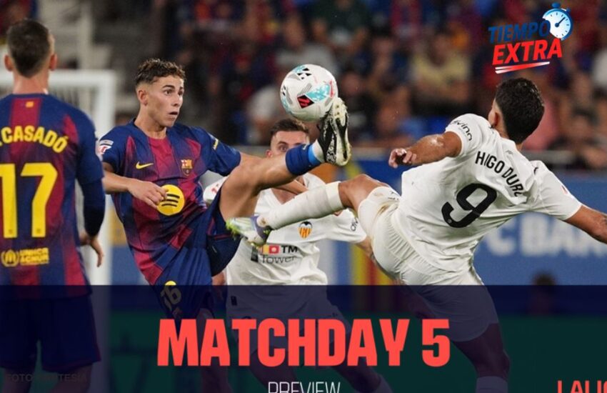 Previa de la jornada 5 de LALIGA EA SPORTS fin de semana de partidazos en la parte alta de la tabla