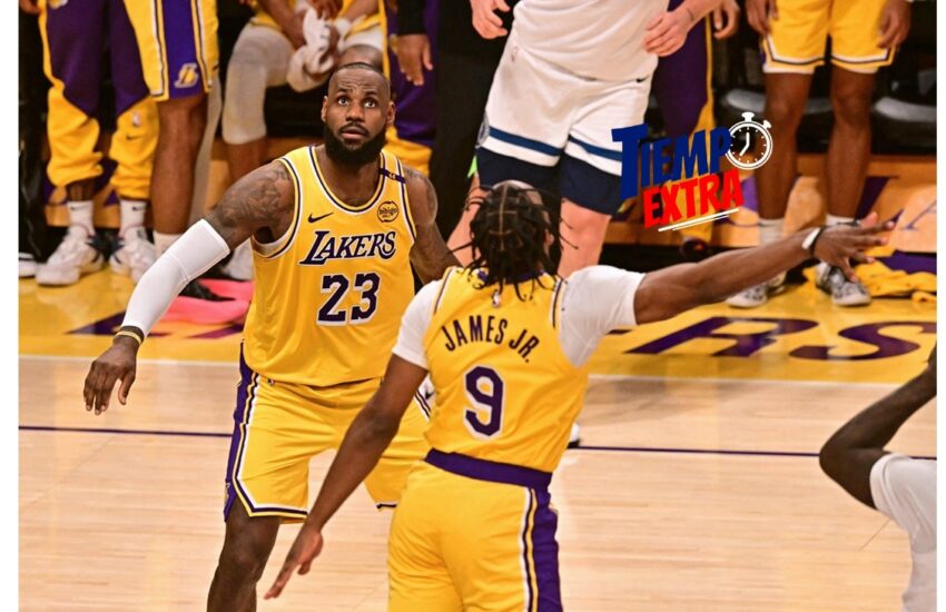 LeBron James y Bronny James