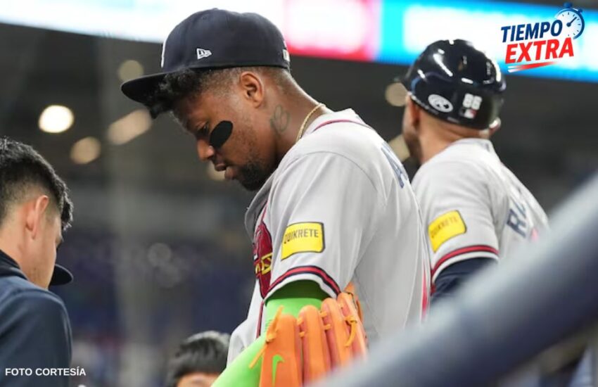 Ronald Acuña Jr. pegó susto a los Bravos de Atlanta